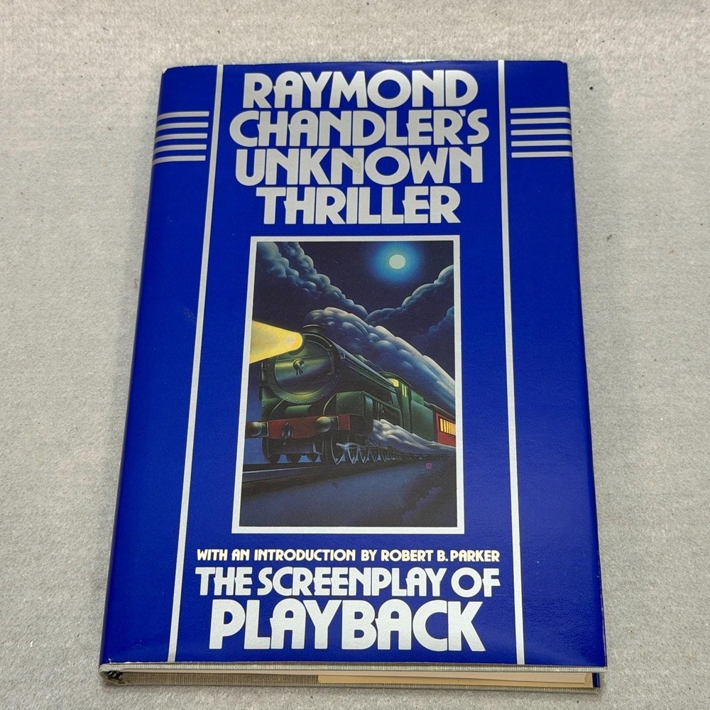 Vintage 1985 Raymond Chandler's Unknown Thriller The Screenplay of Playback HC/D